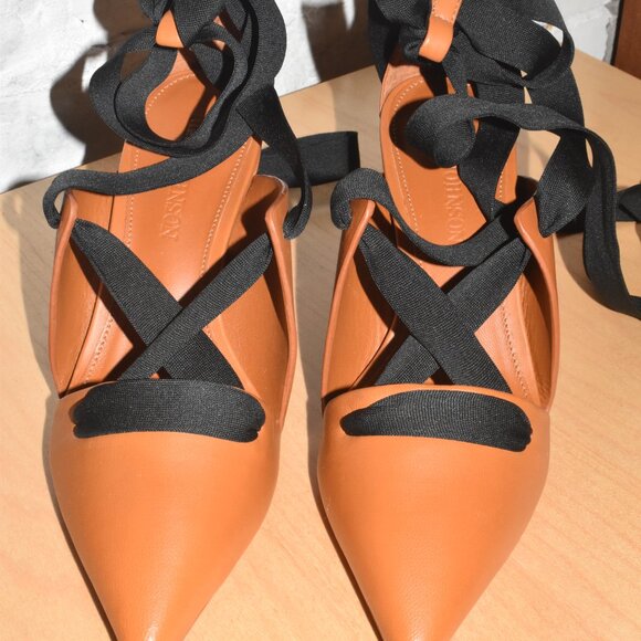 NWOT Ulla Johnson Soft Brown Leather Pointy Toe High Heels Size 6 - Picture 3 of 9